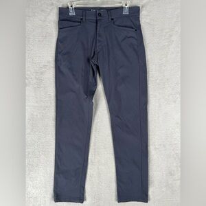 Western‎ Rise AT Pants Men's 30x31 Blue Gray Chino Stretch Durable Nylon Travel